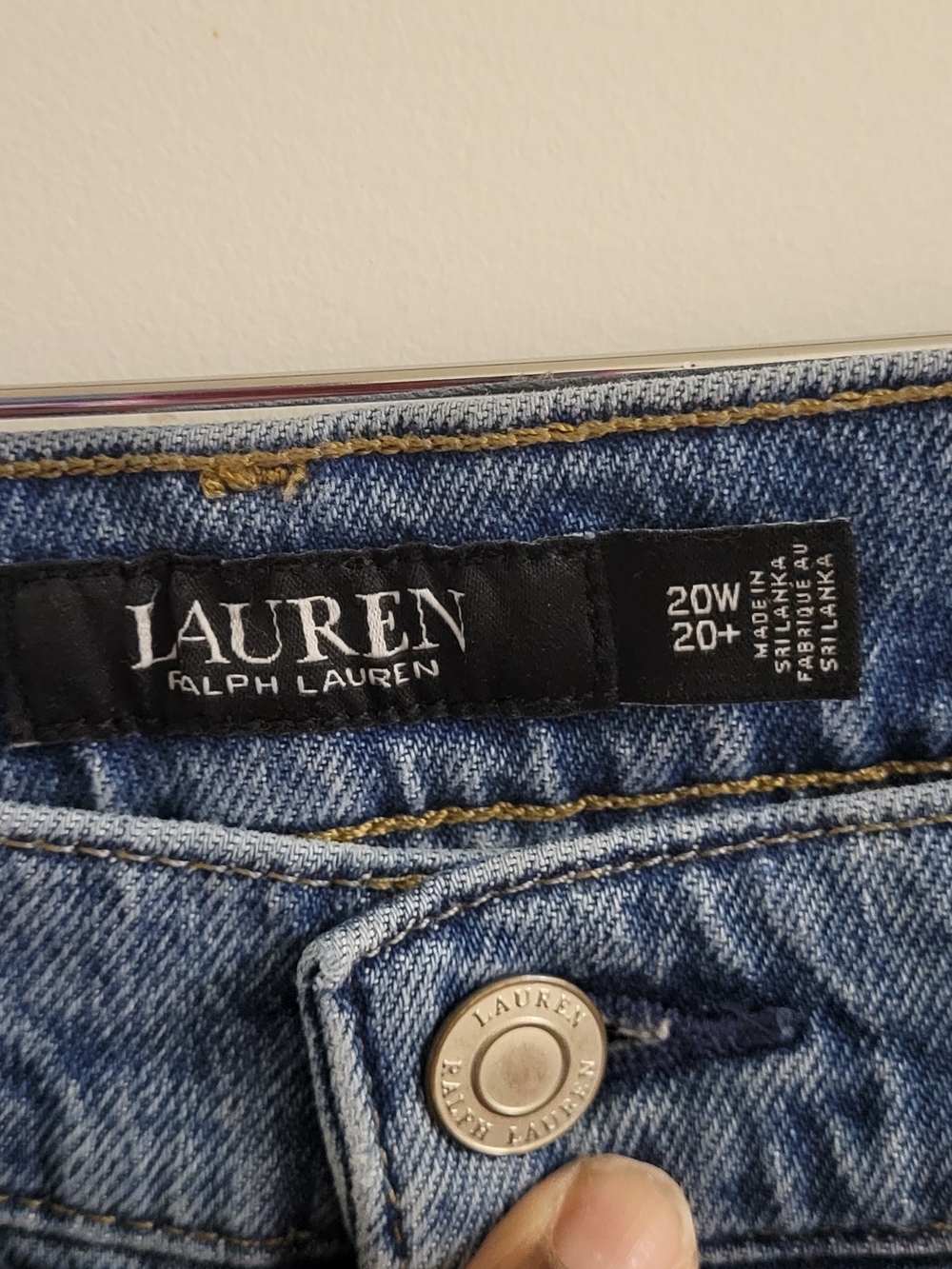 Lauren Ralph Lauren Women's Skinny Jeans in Medium Blue Size 20 - Picture 2 of 5